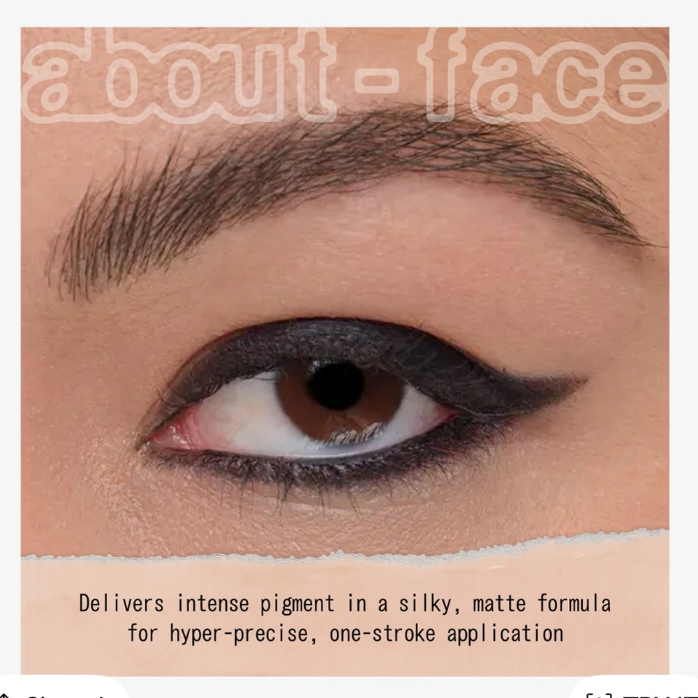 ABOUT-FACE LINE ARTIST GEL EYELINER MATTE LINER - INTO THE VOID - MATTE BLACK
